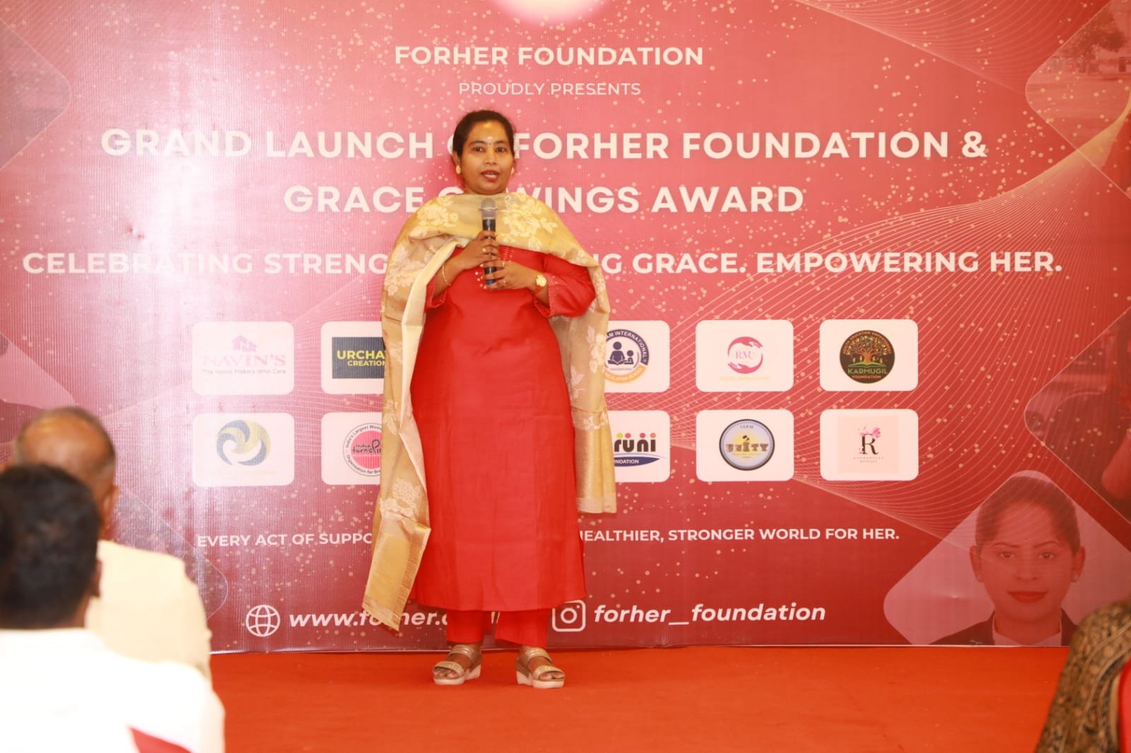 Ms. Sangeetha Palani, Founder & Managing Trustee, speaking at the Grand Launch